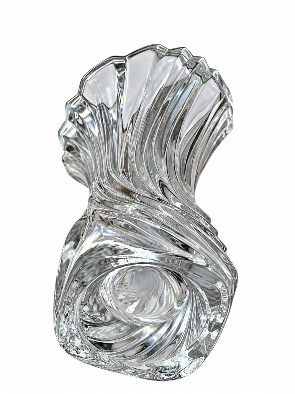 Vintage Mikasa Flores Clear Crystal Vase - Picture 8 of 8